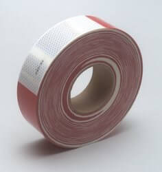 3M Diamond Grade Red Conspicuity Tape – 2" X 2" – CE Approved, Reflective Safety – New