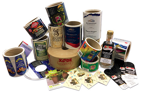 Rolls of Xode Labels and Custom Products